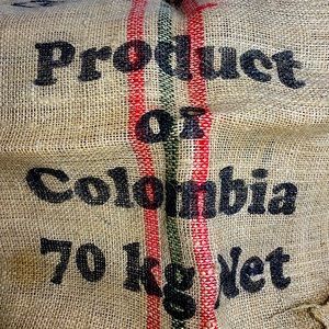 Large Jute Coffee Bag Noble Coffee Made in Columbia